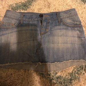 Vans denim mini skirt